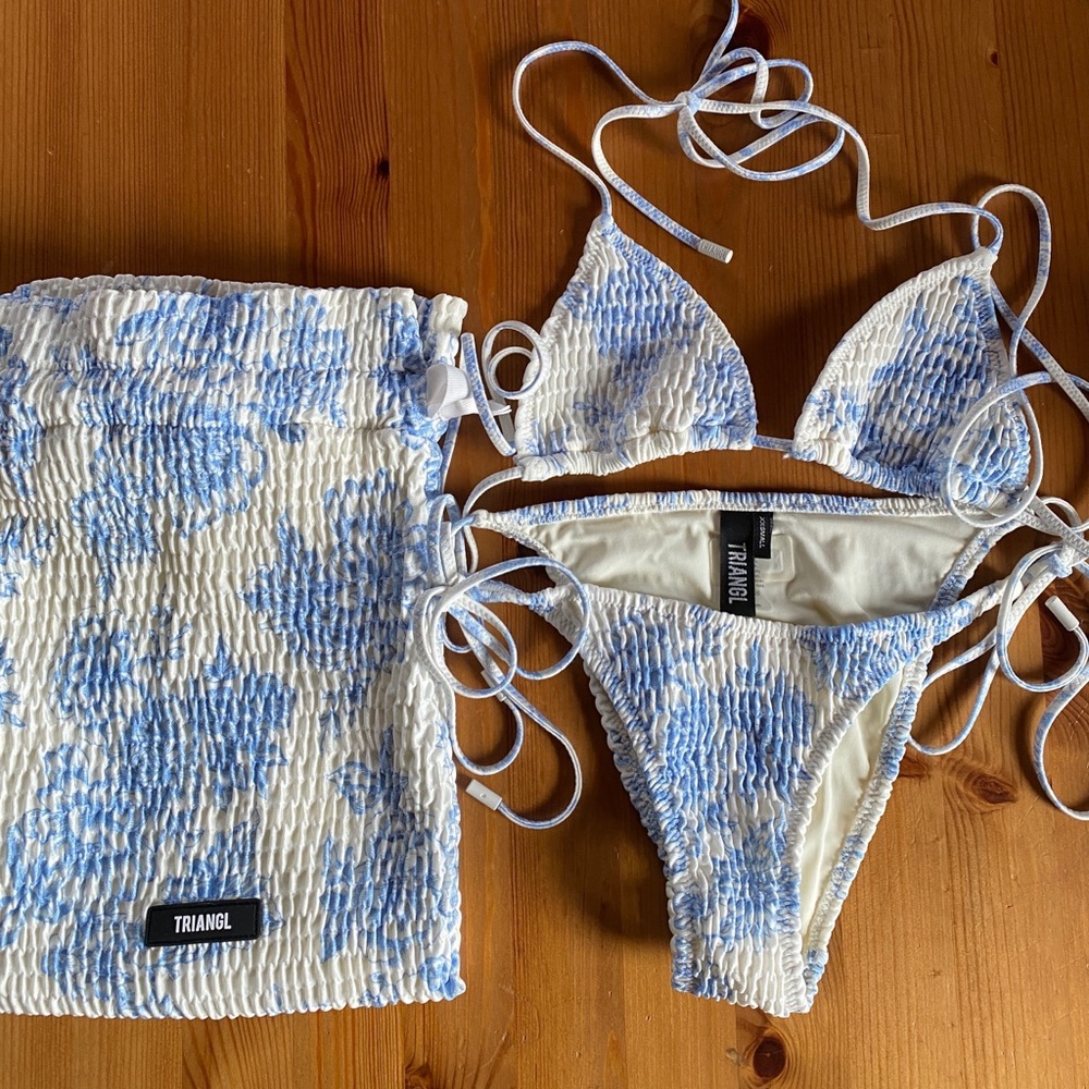 TRIANGL VINCA - INDIGO Side-Tie Bikini Set - Picture 2 of 7